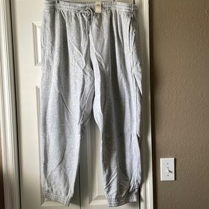 Aerie Grey Heather High Rise joggers XXL NEW